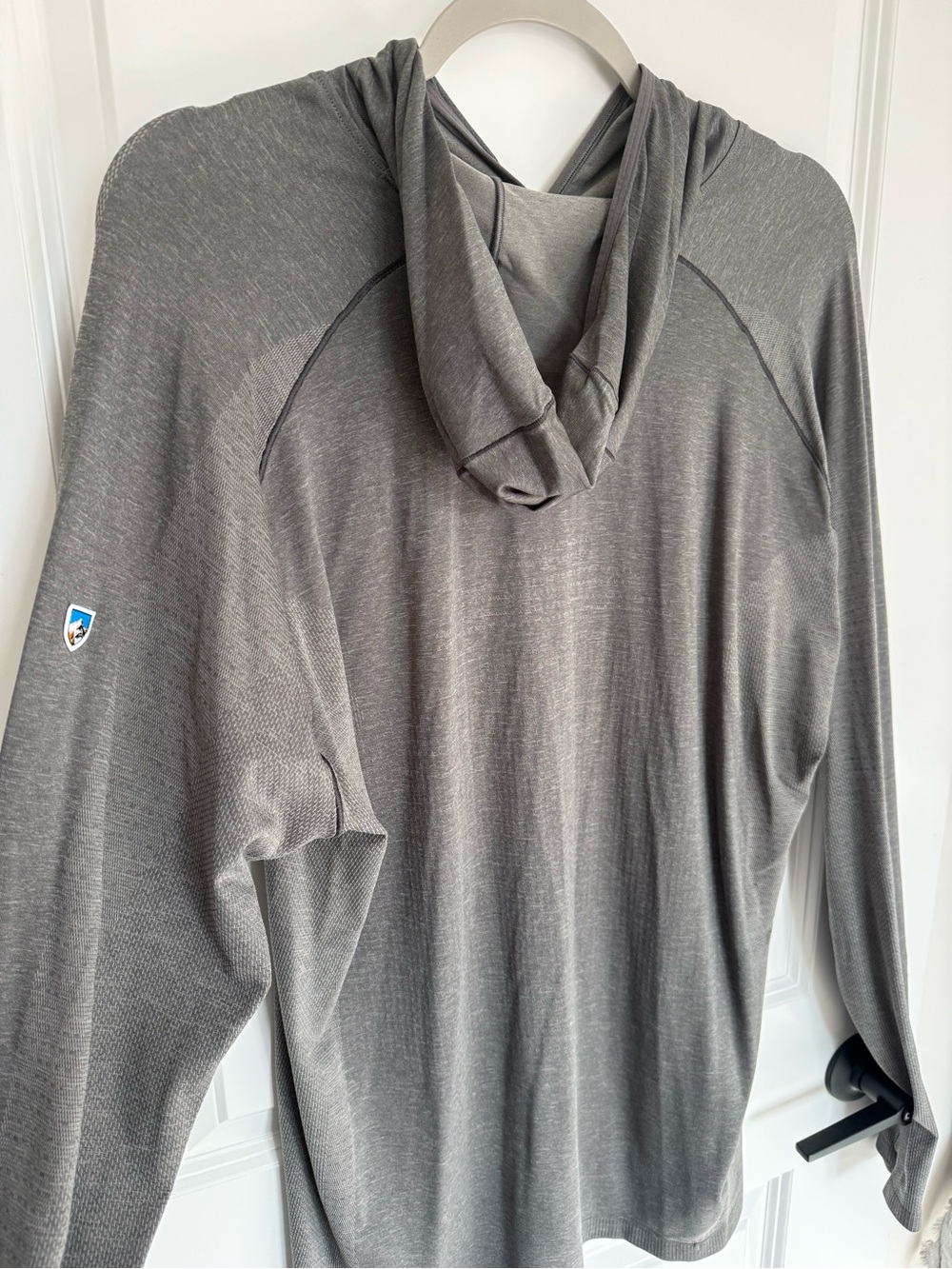 Kuhl Men's Lightweight Hooded Long-Sleeve Shirt - Gray - Picture 2 of 3